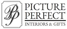 Logo with stylized "PP" and text: "Picture Perfect Interiors & Gifts".
