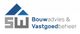 Logo met driehoek en tekst "Bouwadvies & Vastgoedbeheer" in blauw en grijs.