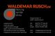 Visitenkarte für "Waldemar Rusch" mit Kontaktinformationen und Dienstleistungen im Bereich Heizung.