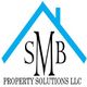 Logo of SMB Property Solutions LLC with a blue roof outline.