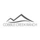 Logo of Cobble Creek Ranch with stylized mountain graphic above the text.