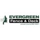 Logo of Evergreen Fence & Deck with tree symbol and text "Licensed & Insured MHIC #49311".