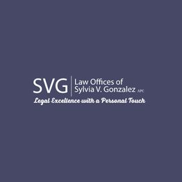 Logo of Law Offices of Sylvia V. Gonzalez with tagline "Legal Excellence with a Personal Touch".