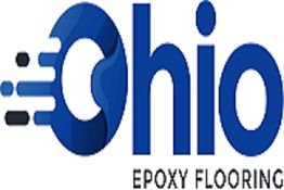 Ohio Epoxy Flooring logo with blue "O" resembling a swirl and text underneath.