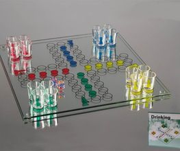Glastrinkspiel - Mensch ärger Dich nicht