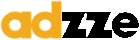 Logo with orange "ad" and black "ze" forming the word "adze" on a white background.