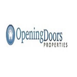 Opening Doors Properties logo with a house icon in a blue circle.