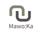 Logo mit Schriftzug "Mawo:Ka", weiße Hintergrundfläche, graue und olivgrüne Elemente.