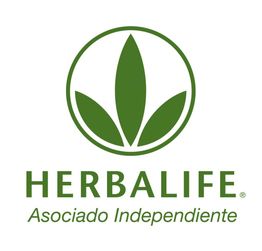 Logotipo de Herbalife con texto "Asociado Independiente" en verde.