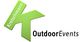 Grünes "K" mit "Kretschmann" vor weißem Hintergrund, daneben "OutdoorEvents" in Schwarz.