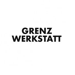 „GRENZ WERKSTATT“ in schwarzer Schrift auf weißem Hintergrund.