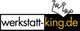 Logo mit Text "werkstatt-king.de" und einer Krone über "king".