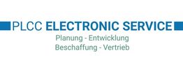 PLCC ELECTRONIC SERVICE Logo: Planung, Entwicklung, Beschaffung, Vertrieb.