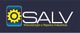 Logotipo da SALV, com engrenagem amarela e texto: Manutenção e Reparos Industriais.