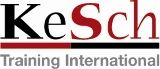 Logo von KeSch Training International, schwarz-rote Schrift auf weißem Hintergrund.