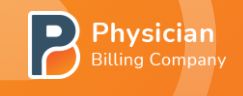 Logo of Physician Billing Company with a stylized "P" on an orange background.