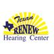 Logo: Texan Renew Hearing Center with yellow sunburst and Texas shape.