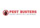 "Pest Busters logo with a crossed-out bug icon and tagline: 'Discreet Service for a Big Problem.'"