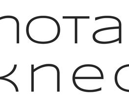 Logo mit blauem Quadrat und Schriftzug "Notariat Knecht".
