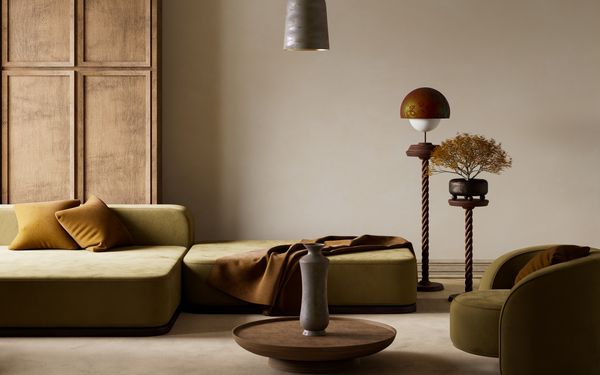 Ein Raum eingerichtet nach dem Quiet-Luxury Stil. Minimalistisch und mit hochwertigen Möbelstücken.