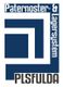 Blau-weißes Logo mit Schriftzug "Paternoster- & Lagersystem" und "PLSFULDA".