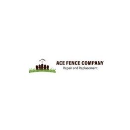Logo for Ace Fence Company with a fence graphic and the text "Repair and Replacement."