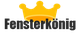 Logo mit gelber Krone und dem Text "Fensterkönig".