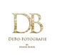 Logo mit goldenen Initialen DB und Text "DeBo-Fotografie by Dennis Bober" in elegantem Stil.