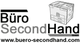 Logo mit Text "Büro SecondHand" und einer Abbildung eines Kopierers. Webseite: www.buero-secondhand.com.