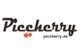 Logo mit Schriftzug "Piccherry" und Webseite "piccherry.de" mit zwei Kirsch-Icons.