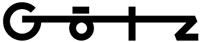 Stilisiertes Wort "Götz" in schwarzer Schrift mit einer Linie über den Buchstaben.