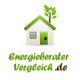 Logo mit Haus, Baum und Text "Energieberater Vergleich.de" in grünen und braunen Tönen.