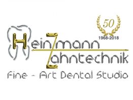 Logo von HeinZmann Zahntechnik, Fine-Art Dental Studio mit 50 Jahre Jubiläum werbend.