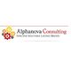 Logo of Alphanova Consulting with colorful gears and the text "Effective Solutions. Lasting Results."