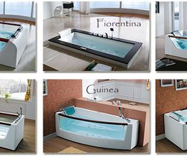 Einige Whirlpools Whirlwannen Modelle von Atesia aus Bretten