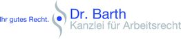 Logo der Kanzlei Dr. Barth für Arbeitsrecht mit Slogan "Ihr gutes Recht".