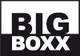 Schwarz-weißes Logo mit der Aufschrift "BIG BOXX" in fetten Buchstaben auf schwarzem Hintergrund.
