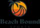 Logo of Beach Bound Sports with a sunset and palm tree design.
