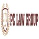 Logo of PC Law Group with scales of justice in a shield on the left.