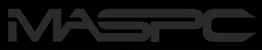 Texto oscuro "MASPC" sobre fondo negro.