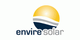 Logo von Envire Solar mit gelber Sonne und blauen Wellen.