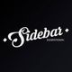 Stylish "Sidebar Downtown" logo on a dark background with elegant white script.