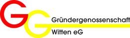 Logo der Gründergenossenschaft Witten eG mit roten und gelben Buchstaben auf weißem Hintergrund.