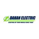 Dahan Electric logo with a lightning bolt, tagline: "Lighting up your world since 1989".