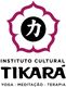 Logotipo do Instituto Cultural Tikará com símbolo e palavras: Yoga, Meditação, Terapia.