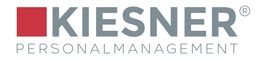 Logo von Kiesner Personalmanagement mit rotem Quadrat links vom Text.