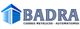 Logotipo de Badra con icono de garaje y texto "Cierres Metálicos - Automatismos".