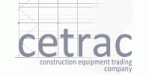 Logo der Firma "cetrac" mit Schriftzug "construction equipment trading company" darunter.