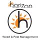 Logo of Horizon Pest Control, featuring a sun and text "Weed & Pest Management".
