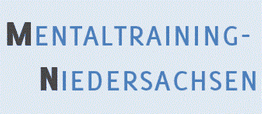 Text: "Mentaltraining-Niedersachsen" in blauer Schrift, Buchstaben M und N schwarz hervorgehoben.